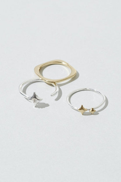GOLDY 3PCS プチ トゥインクル セット ピンキー リング - Image 4