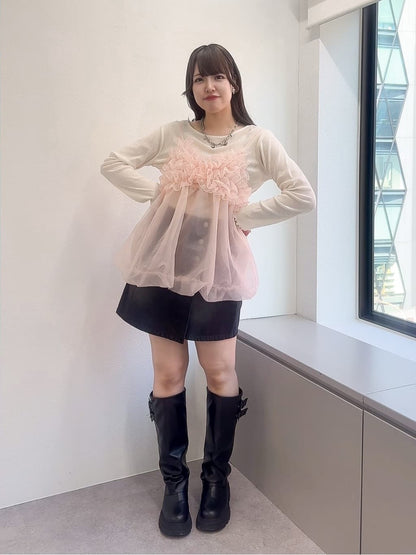 [大人氣] w closet sheer 氣球吊帶背心