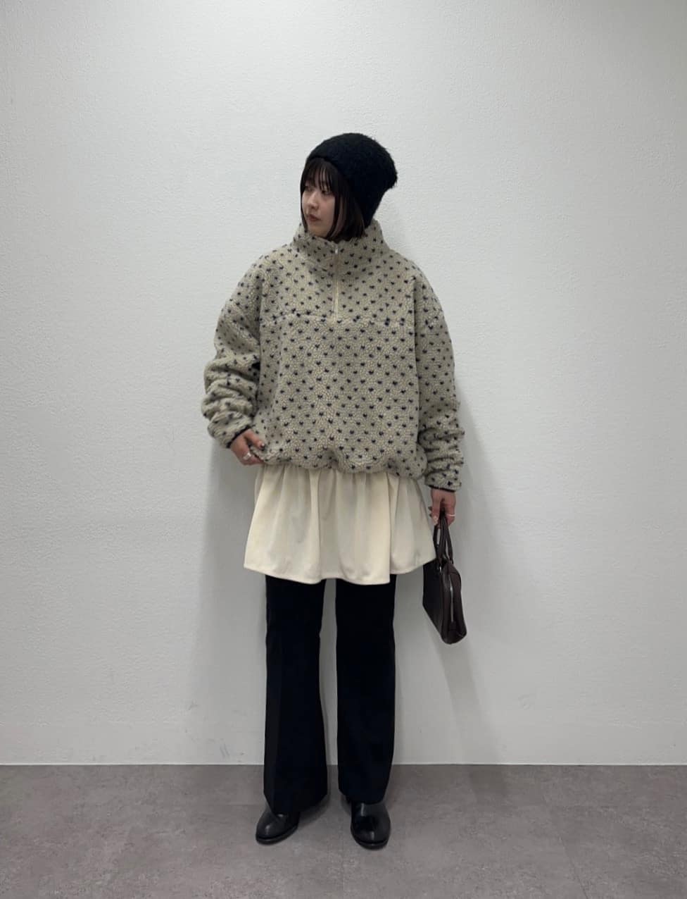 umm. By Discoat 毛毛 half-zip top - Image 59