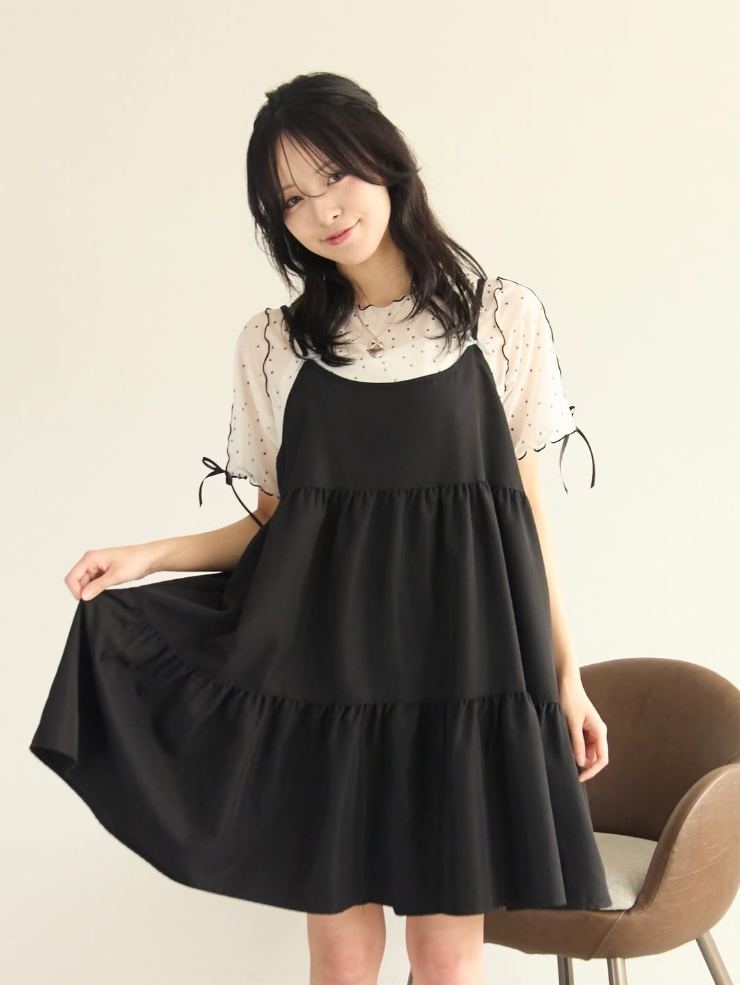 [短袖❣️]Kutir Ribbon sheer top