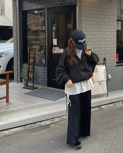 蝴蝶結雙拉鍊薄款外套🎀