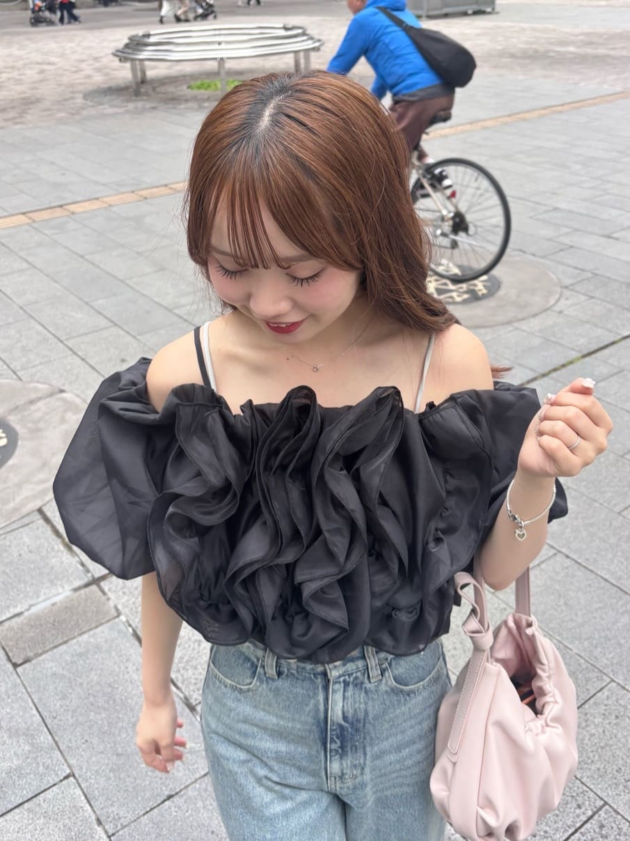 [Set Fair Item #5] CHICO 荷葉邊露肩balloon blouse - Image 35