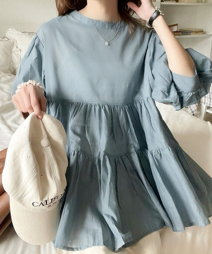 必入手‼️3 way balloon sleeve sheer shirt