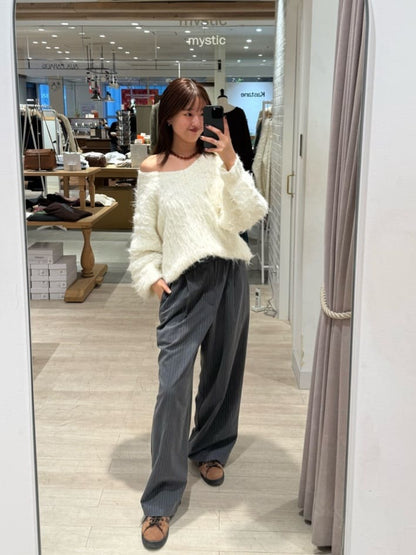 mystic Fluffy shaggy knit