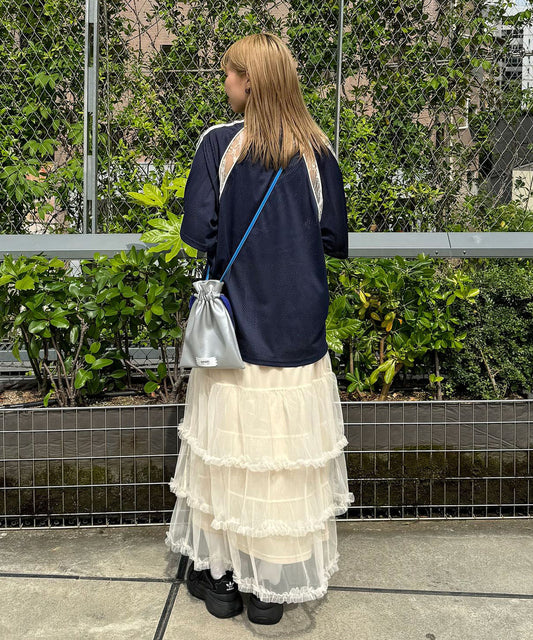 CIAOPANIC 薄紗褶褶蛋糕裙