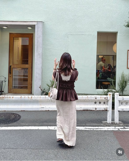 umm. By Discoat 褶褶絲帶sleeveless