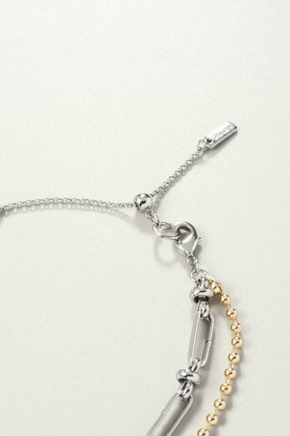 GOLDY Color Flower Charm Bracelet