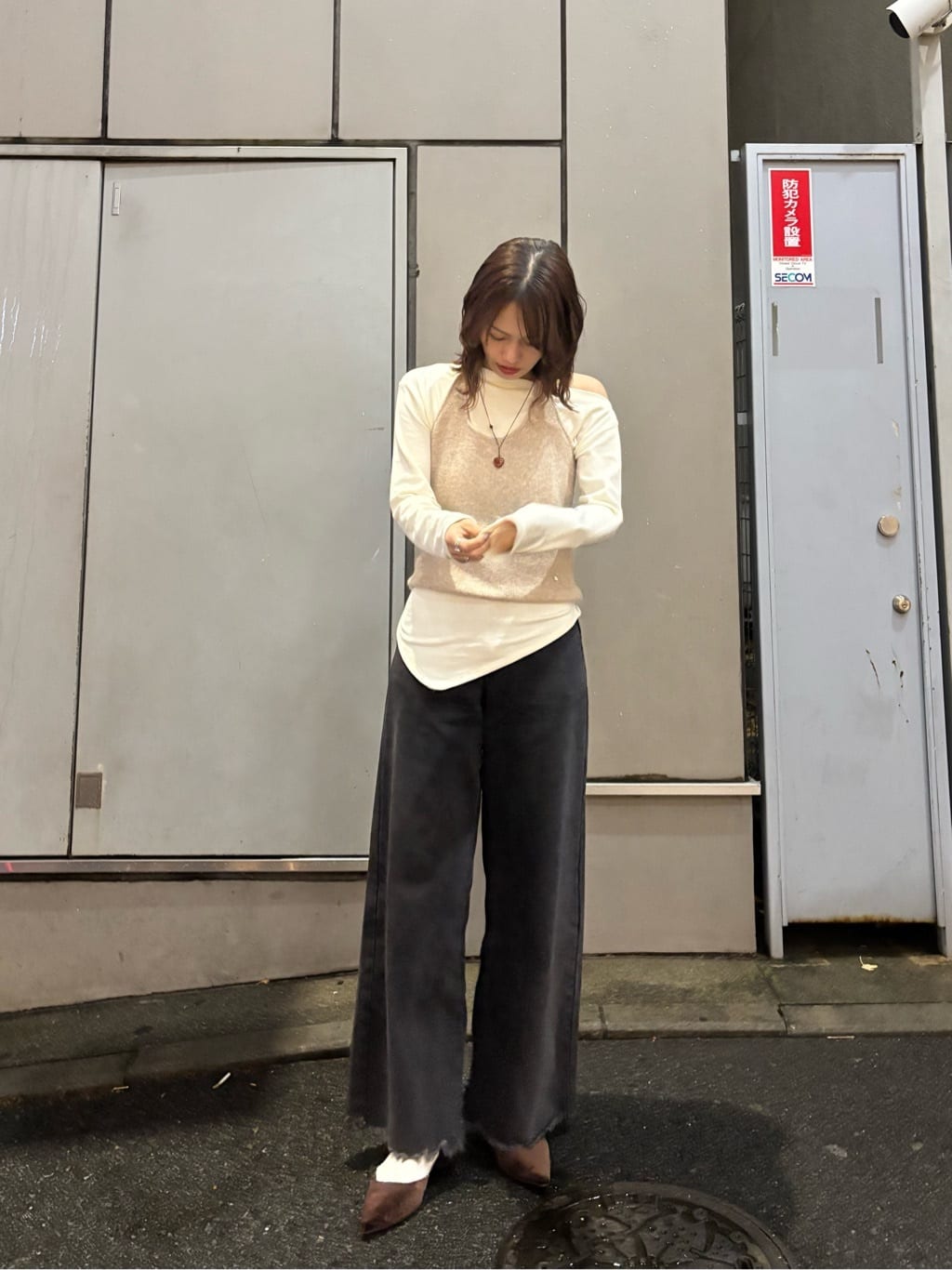 mystic Halter bustier set long T-shirt