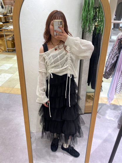 w closet 荷葉邊多層吊帶裙 - Image 81