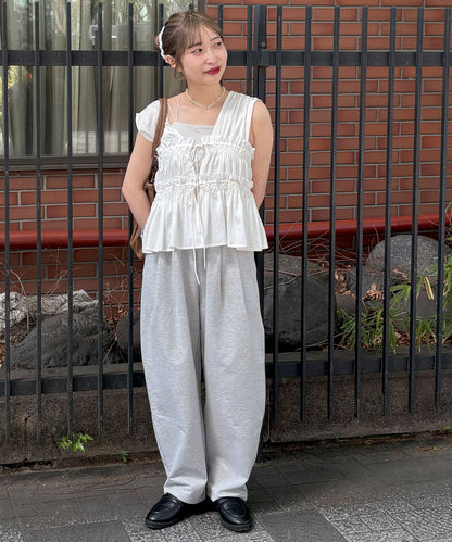 umm. By Discoat 褶褶絲帶 Sleeveless - Image 21