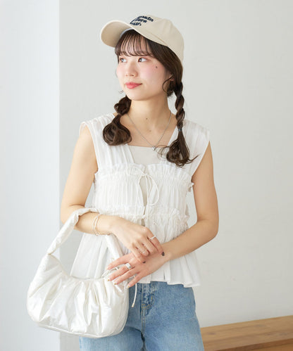 umm. By Discoat 褶褶絲帶 Sleeveless - Image 22