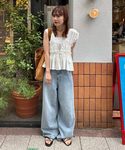 umm. By Discoat 褶褶絲帶 Sleeveless - Image 30