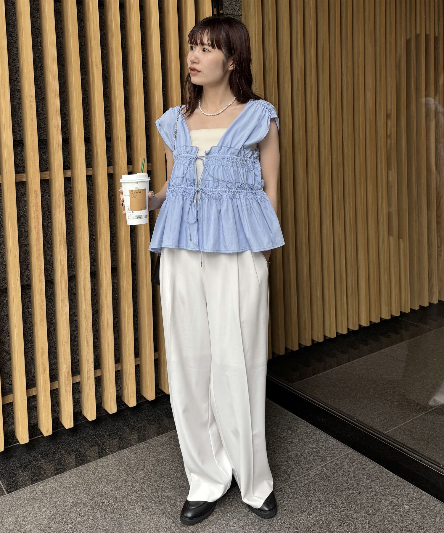 umm. By Discoat 褶褶絲帶 Sleeveless - Image 48