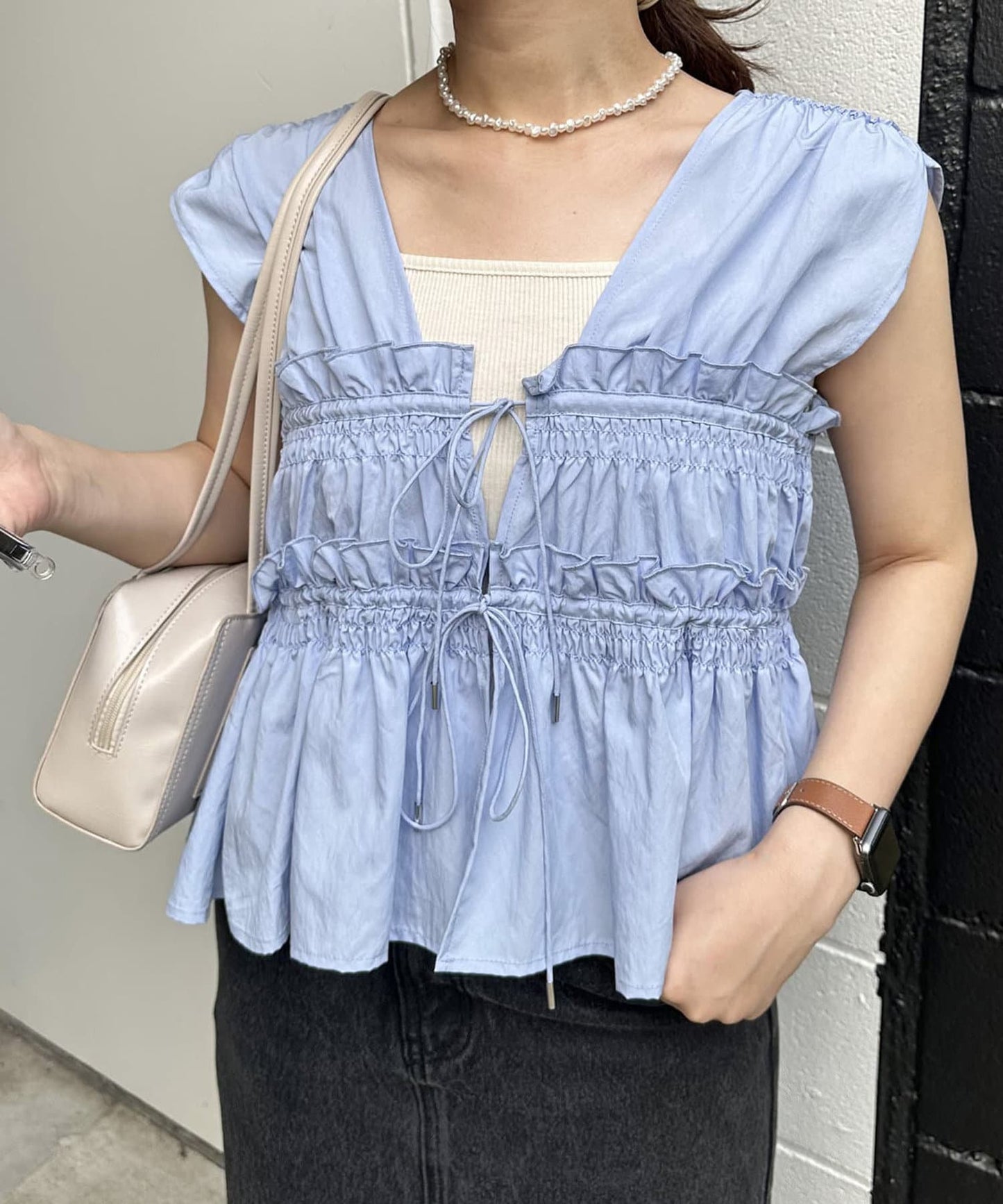 umm. By Discoat 褶褶絲帶 Sleeveless - Image 51