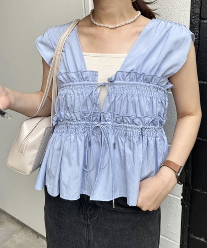 umm. By Discoat 褶褶絲帶 Sleeveless - Image 51