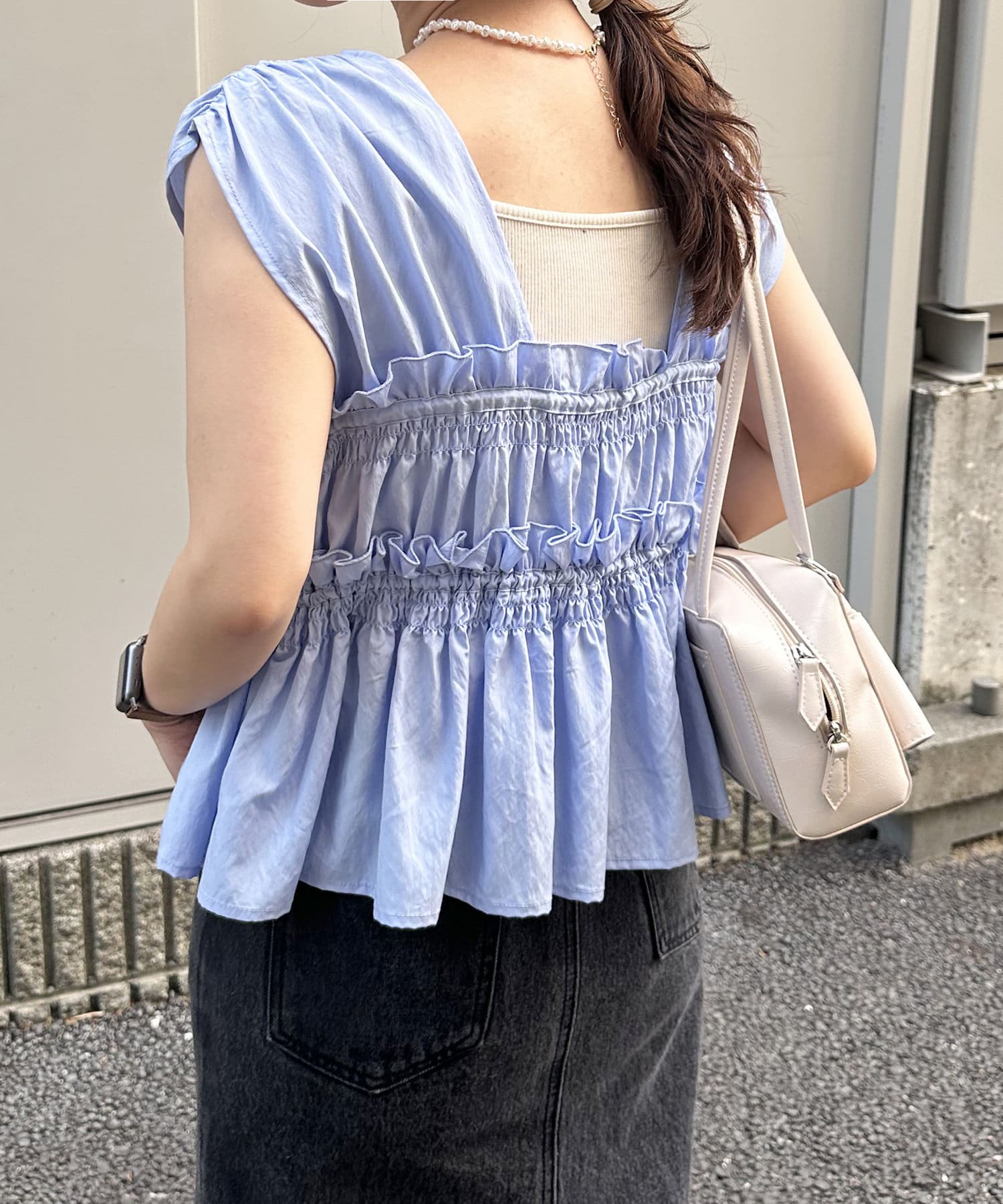 umm. By Discoat 褶褶絲帶 Sleeveless - Image 52
