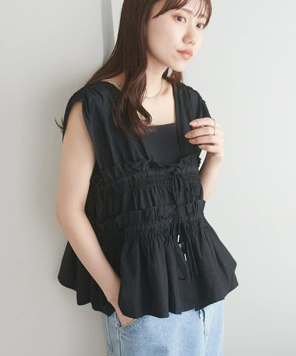 umm. By Discoat 褶褶絲帶 Sleeveless - Image 70
