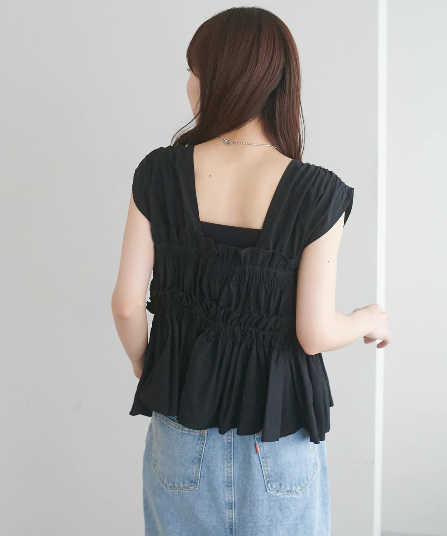 umm. By Discoat 褶褶絲帶 Sleeveless - Image 73