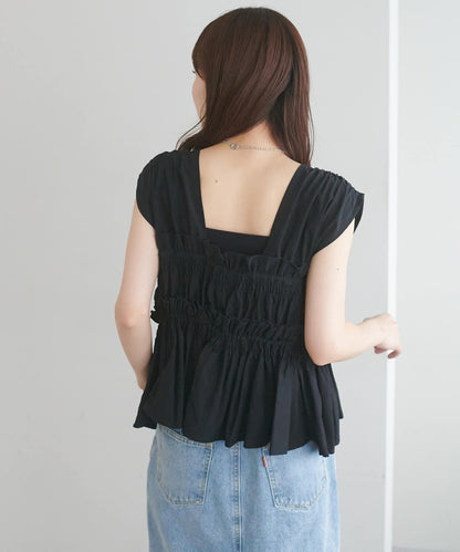 umm. By Discoat 褶褶絲帶 Sleeveless - Image 73