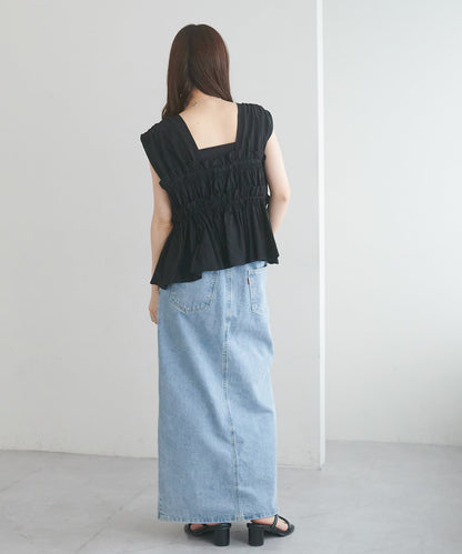 umm. By Discoat 褶褶絲帶 Sleeveless - Image 75