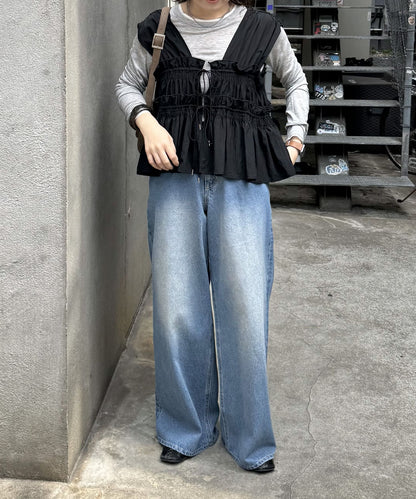 umm. By Discoat 褶褶絲帶 Sleeveless - Image 82