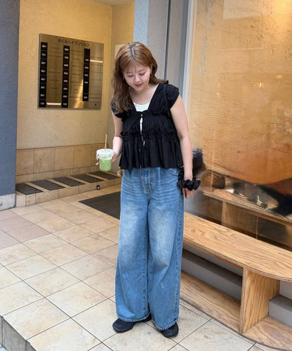 umm. By Discoat 褶褶絲帶 Sleeveless - Image 83