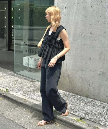 umm. By Discoat 褶褶絲帶 Sleeveless - Image 85