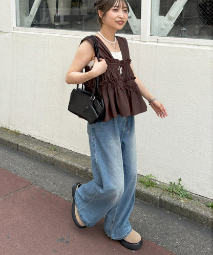umm. By Discoat 褶褶絲帶 Sleeveless - Image 97