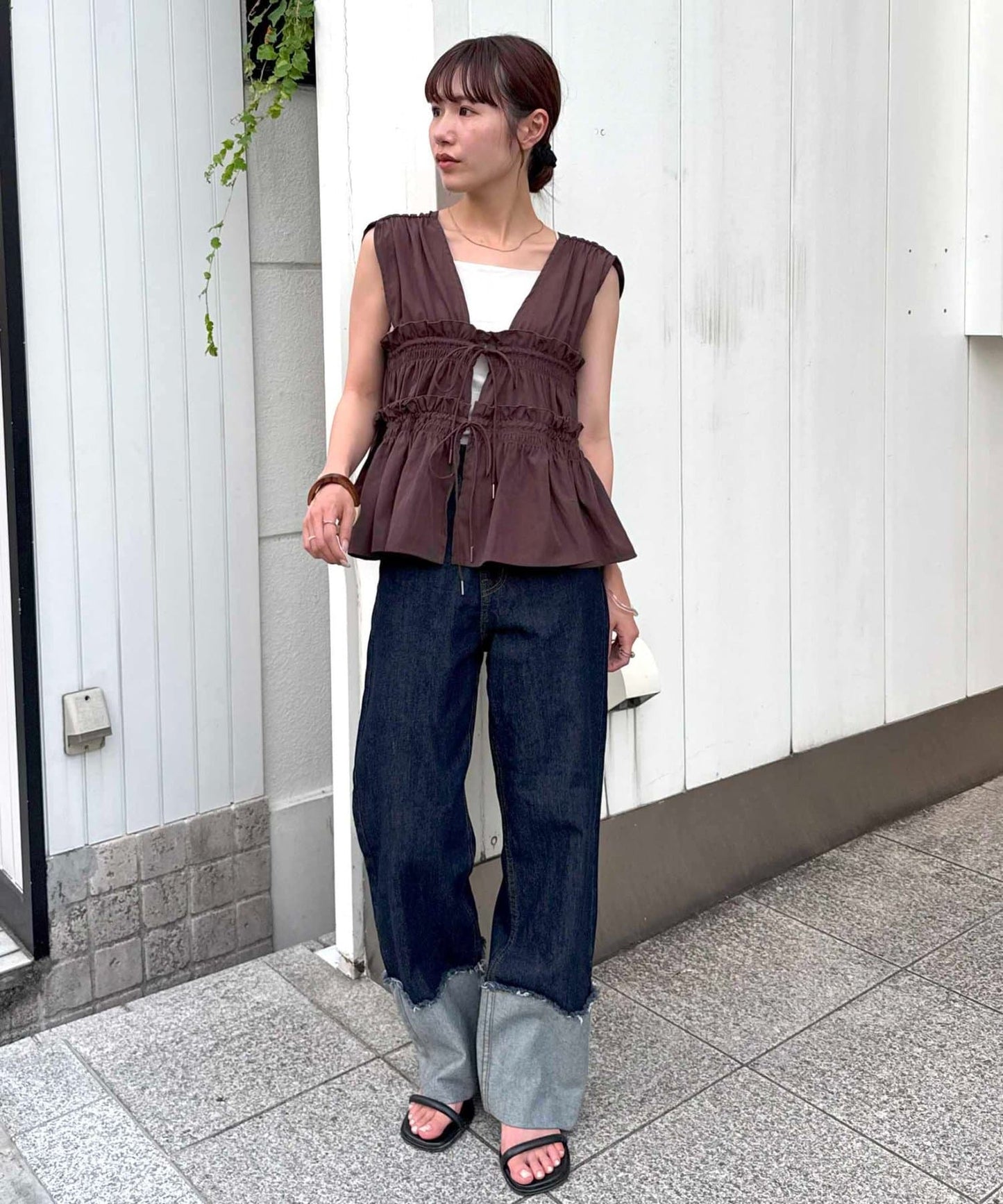umm. By Discoat 褶褶絲帶 Sleeveless - Image 102