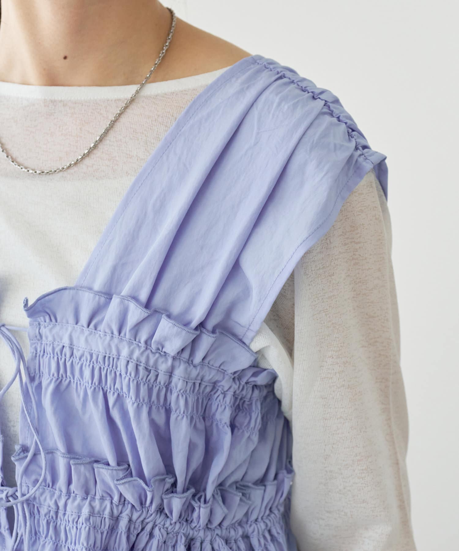 umm. By Discoat 褶褶絲帶 Sleeveless - Image 106
