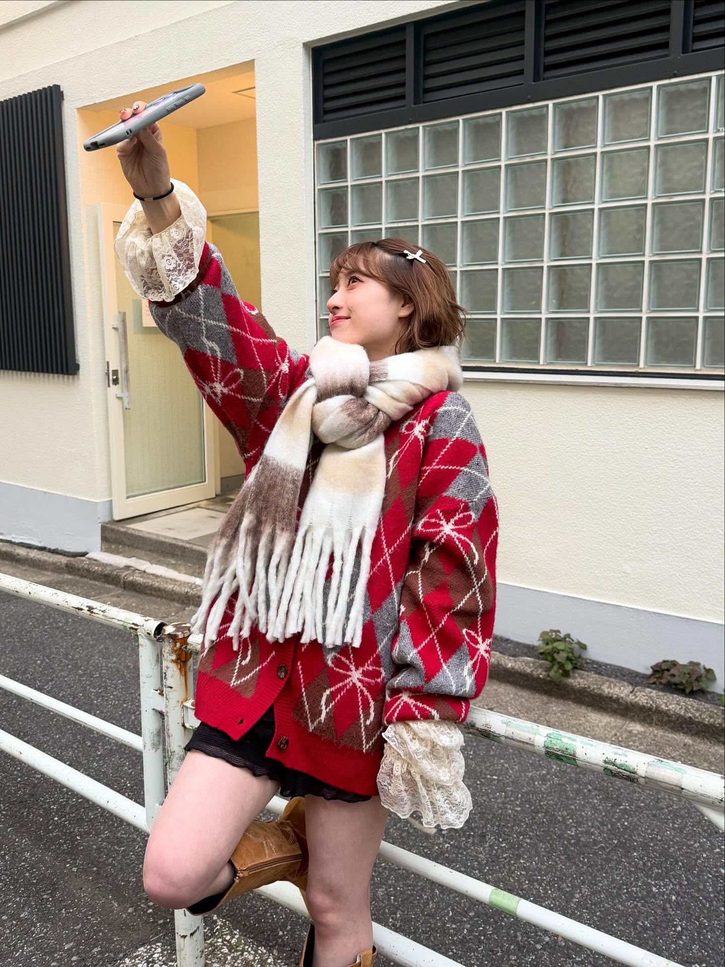 CIAOPANIC 菱形 ribbon 針織cardigan