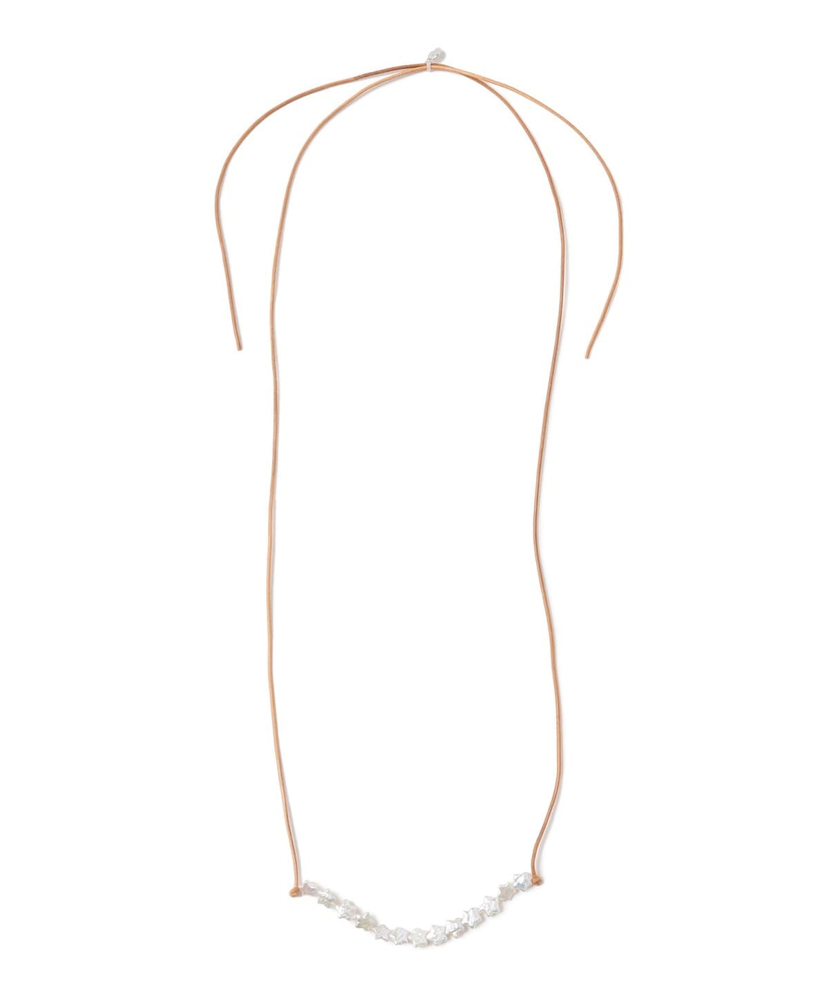 Ray BEAMS LOTUS PINK 星星珍珠 necklace