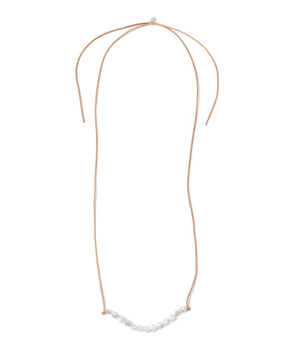 Ray BEAMS LOTUS PINK 星星珍珠 necklace