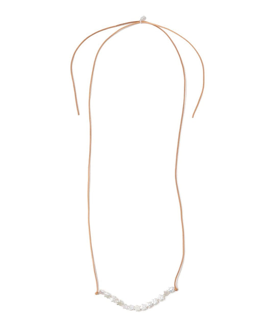 Ray BEAMS LOTUS PINK 星星珍珠 necklace