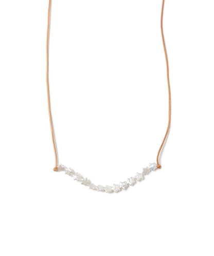 Ray BEAMS LOTUS PINK 星星珍珠 necklace