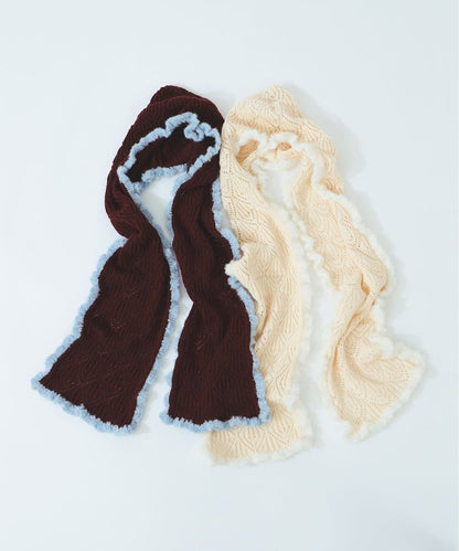 Ray BEAMS Crochet Hooded Scarf