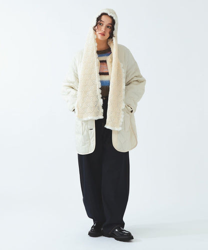 Ray BEAMS Crochet Hooded Scarf
