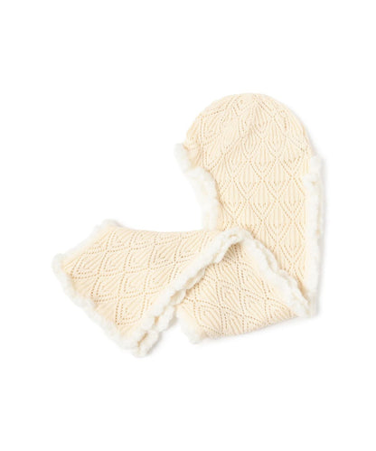 Ray BEAMS Crochet Hooded Scarf