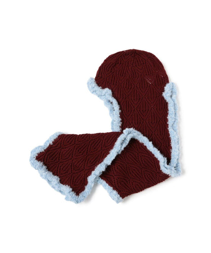 Ray BEAMS Crochet Hooded Scarf