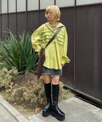 CIAOPANIC Ruffle Oversize Shirt - Image 18