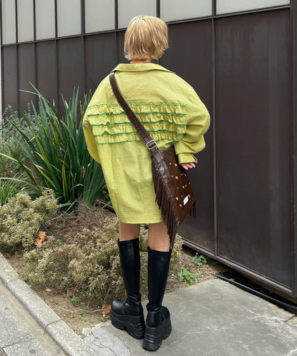 CIAOPANIC Ruffle Oversize Shirt - Image 20