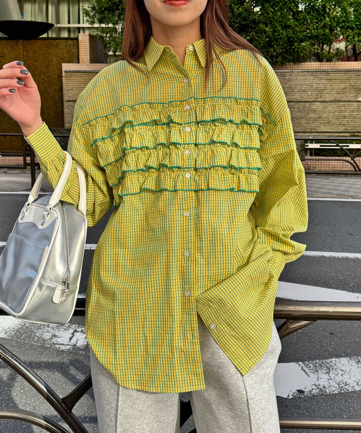 CIAOPANIC Ruffle Oversize Shirt - Image 10