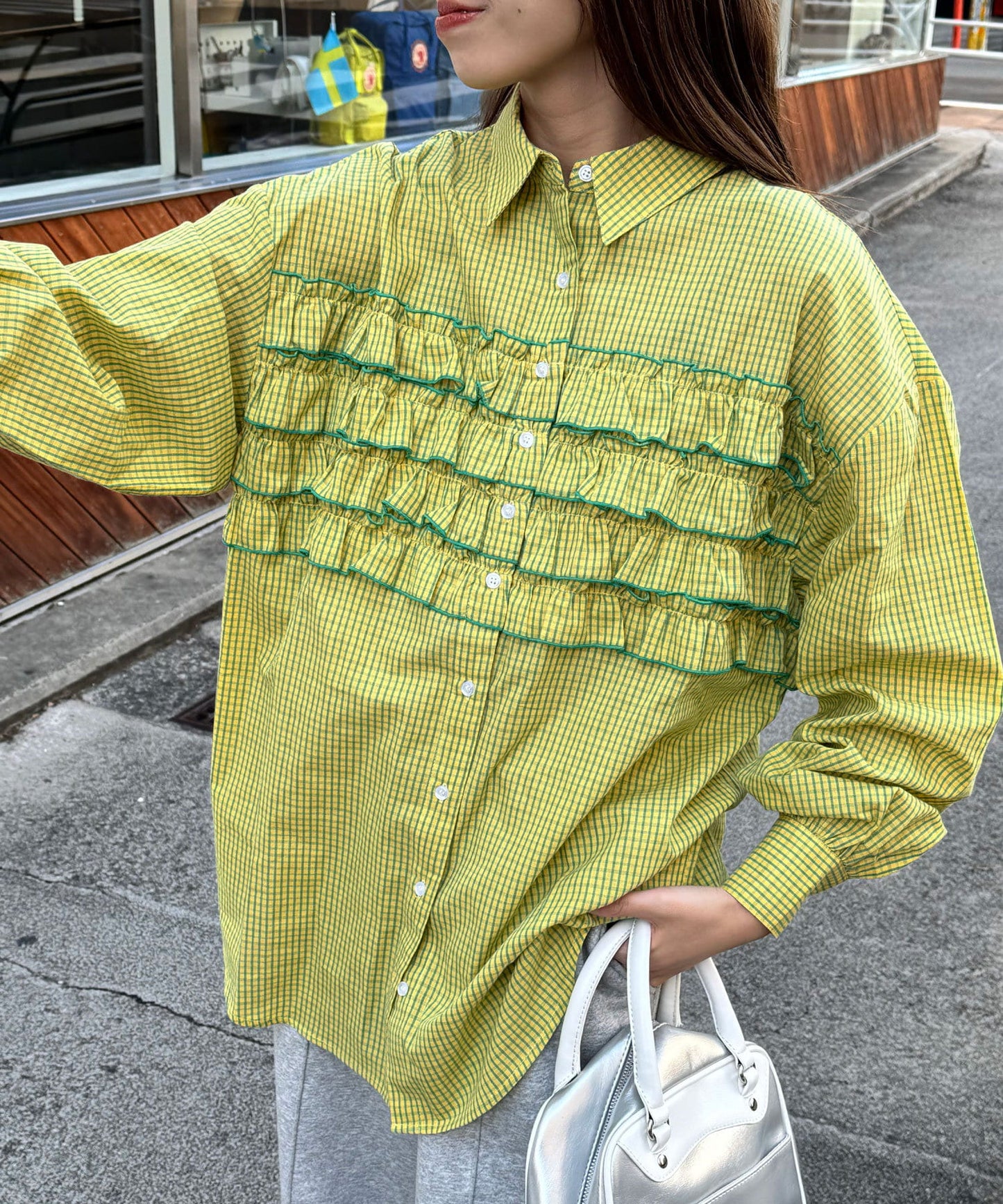 CIAOPANIC Ruffle Oversize Shirt - Image 11