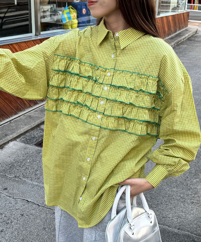 CIAOPANIC Ruffle Oversize Shirt - Image 11