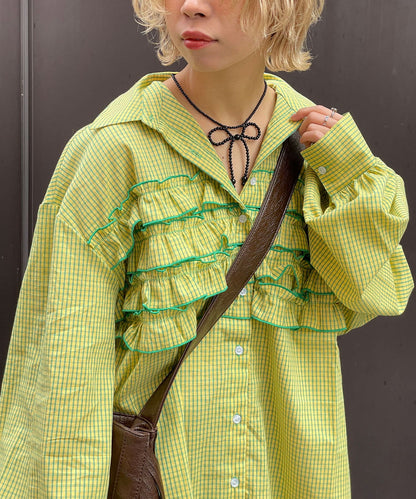 CIAOPANIC Ruffle Oversize Shirt - Image 13