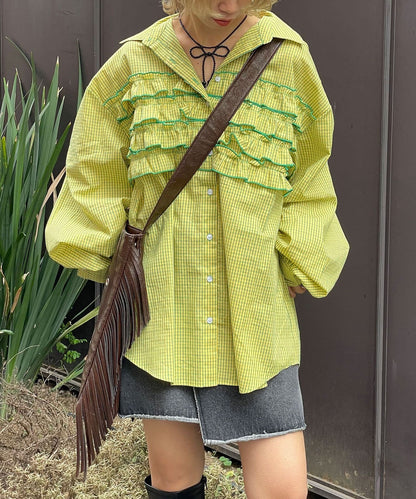 CIAOPANIC Ruffle Oversize Shirt - Image 14