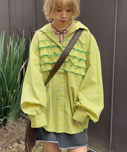 CIAOPANIC Ruffle Oversize Shirt - Image 16