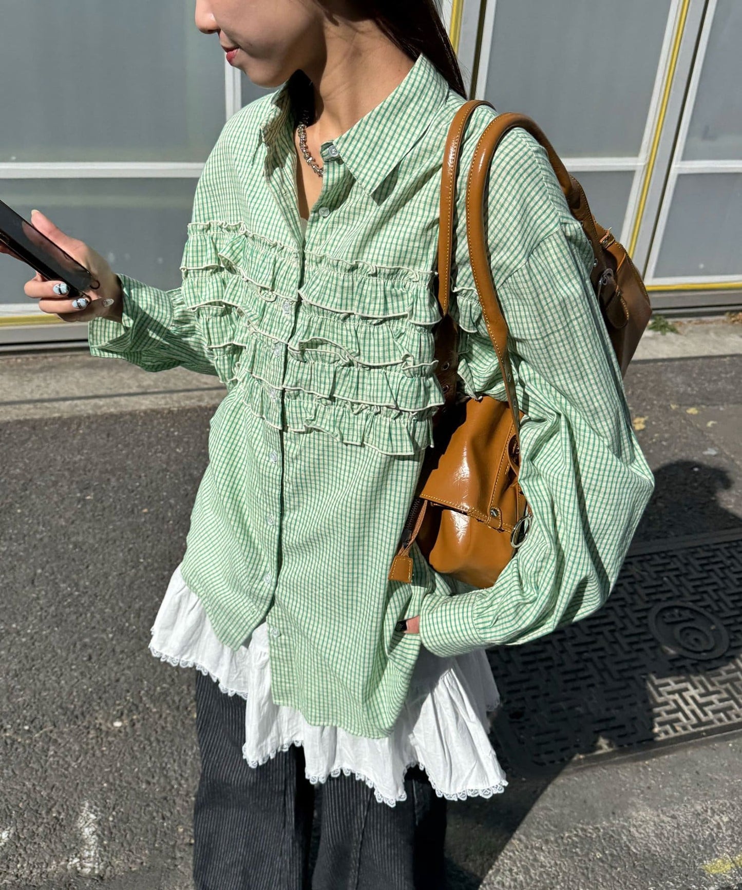 CIAOPANIC Ruffle Oversize Shirt - Image 8
