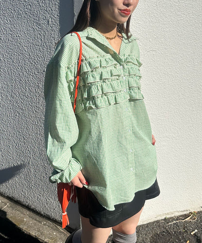 CIAOPANIC Ruffle Oversize Shirt - Image 30