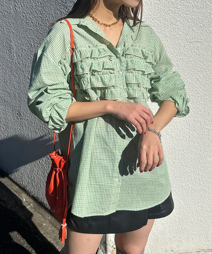 CIAOPANIC Ruffle Oversize Shirt - Image 32